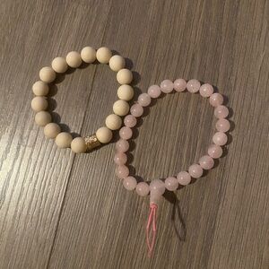 Set of two beaded bracelets